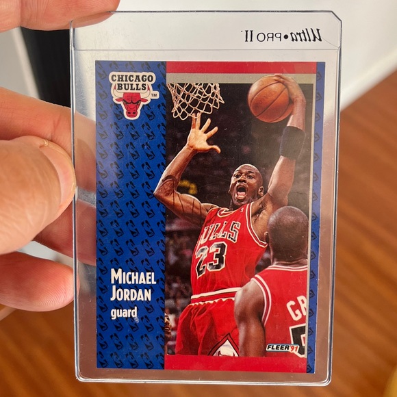 Michael Jordan 1991-92 Fleer Basketball Card #29 - Picture 4 of 4